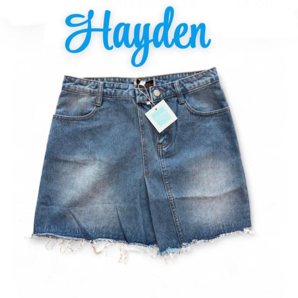 Hayden size 12 denim mini skirt new